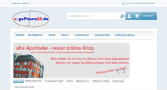 Desktop Screenshot of e-gopharm24.de