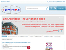 Tablet Screenshot of e-gopharm24.de